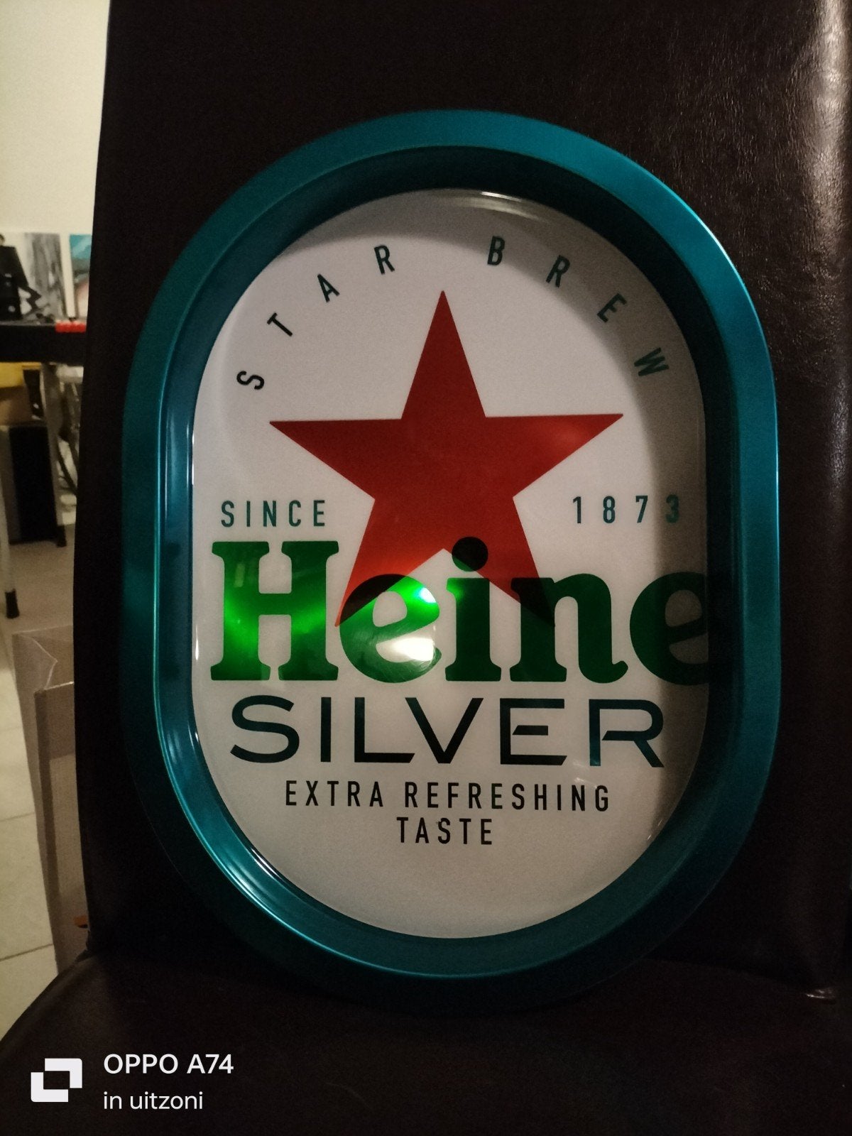 Heineken Silver dienblad, Verzamelen, Ophalen of Verzenden, Lichtbak of (neon) lamp