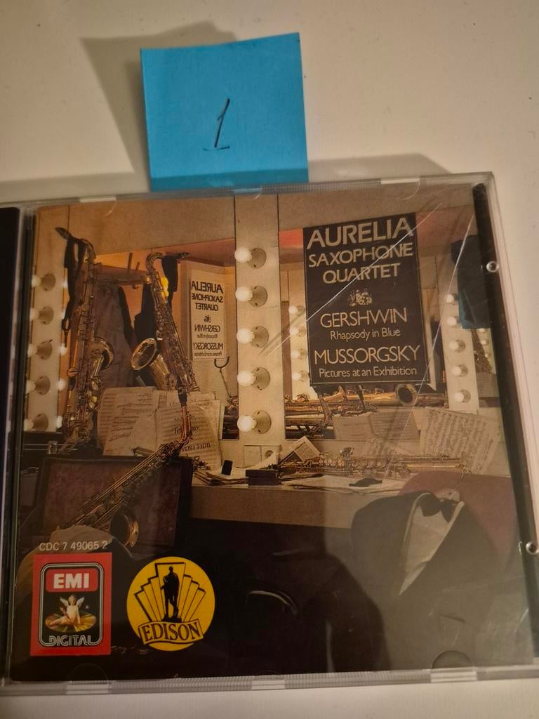 Aurelia Saxophone Quartet - Gershwin, Mussorgsky CD, Ophalen of Verzenden, Romantiek, Zo goed als nieuw, Orkest of Ballet