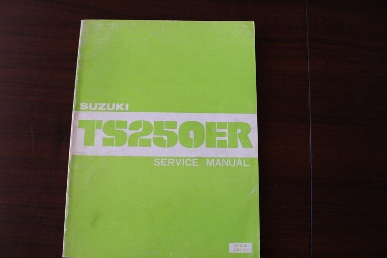 Suzuki TS250 ER 1980 1981motorcycle service manual TS 250 ER, Motoren, Ophalen of Verzenden, Suzuki