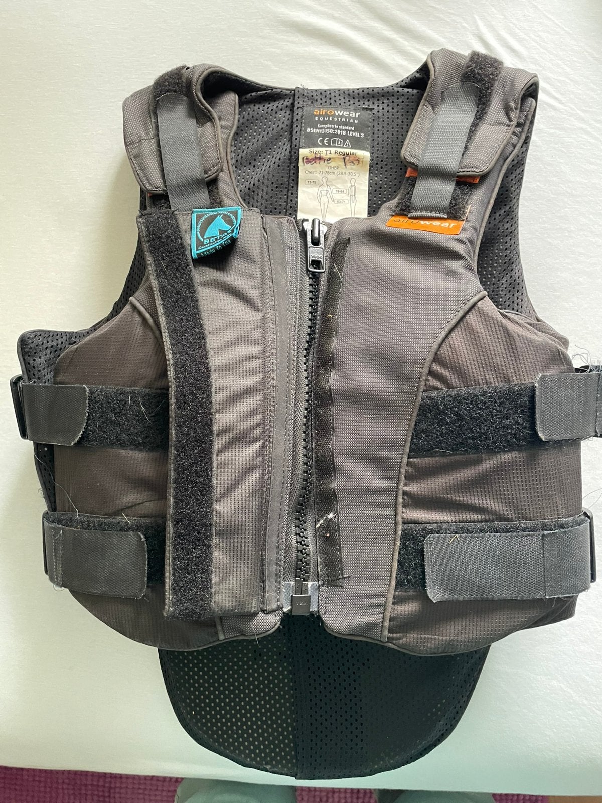 Bodyprotector, body protector Airowear, maat T1 regular, Ophalen, Kinderen, Overige merken, Verstelbaar