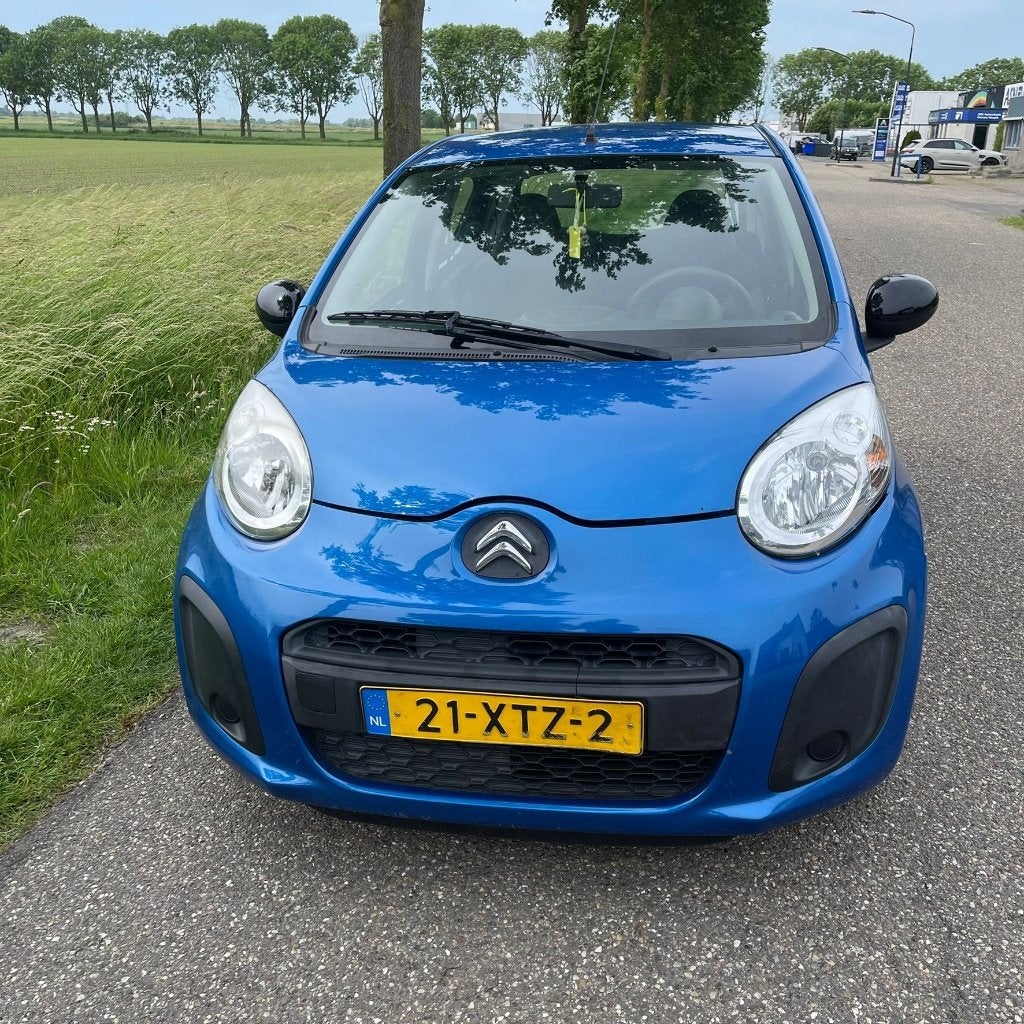 Citroën C1 1.0 benzine 5-deurs — 2012 — 176280 km airco, Auto's, Voorwielaandrijving, Stof, Zwart, Blauw