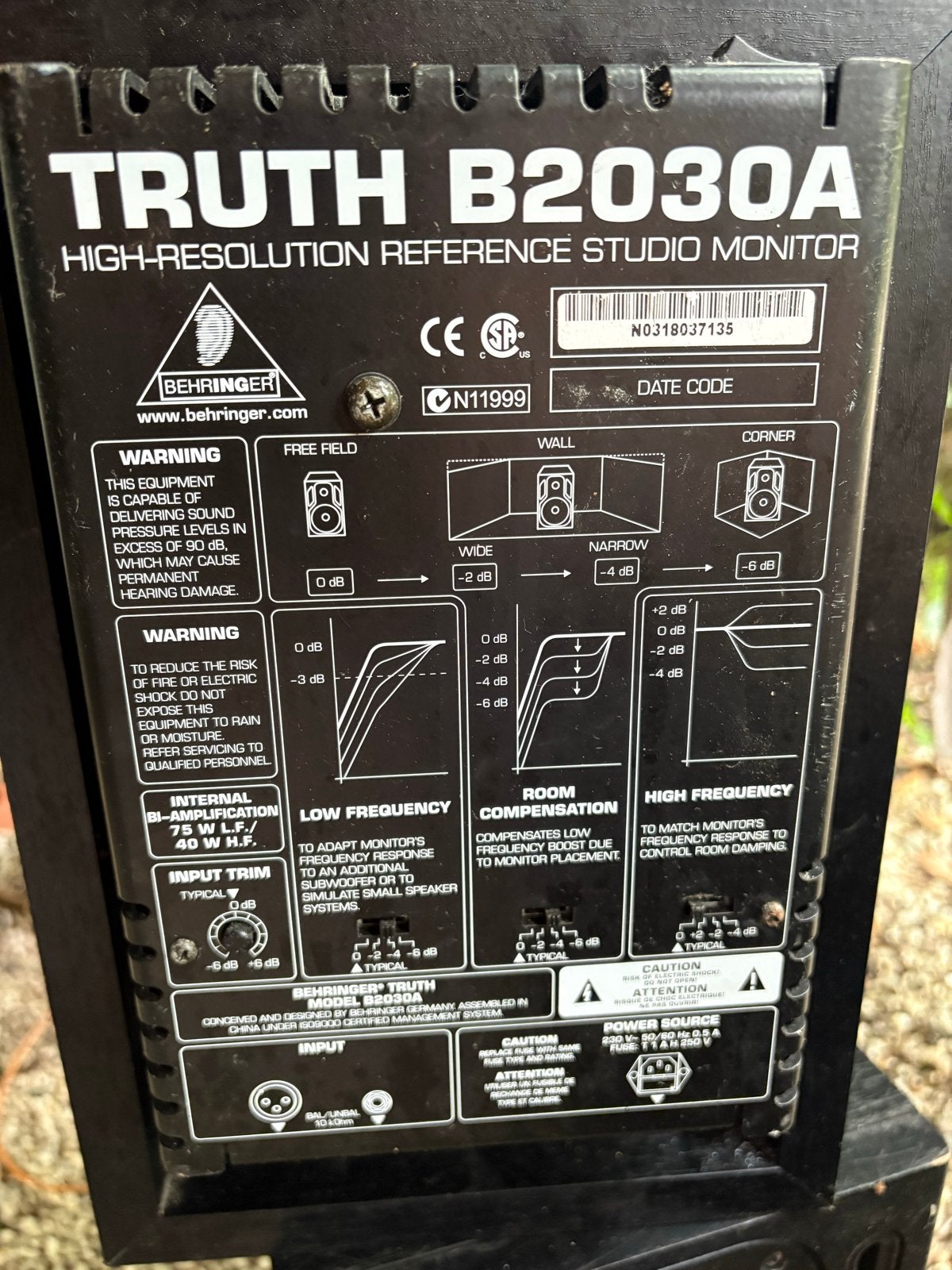 Behringer Truth B2030A actieve studiomonitoren (set van 2), Audio, Tv en Foto, Luidsprekers, Overige merken, Gebruikt, Ophalen of Verzenden