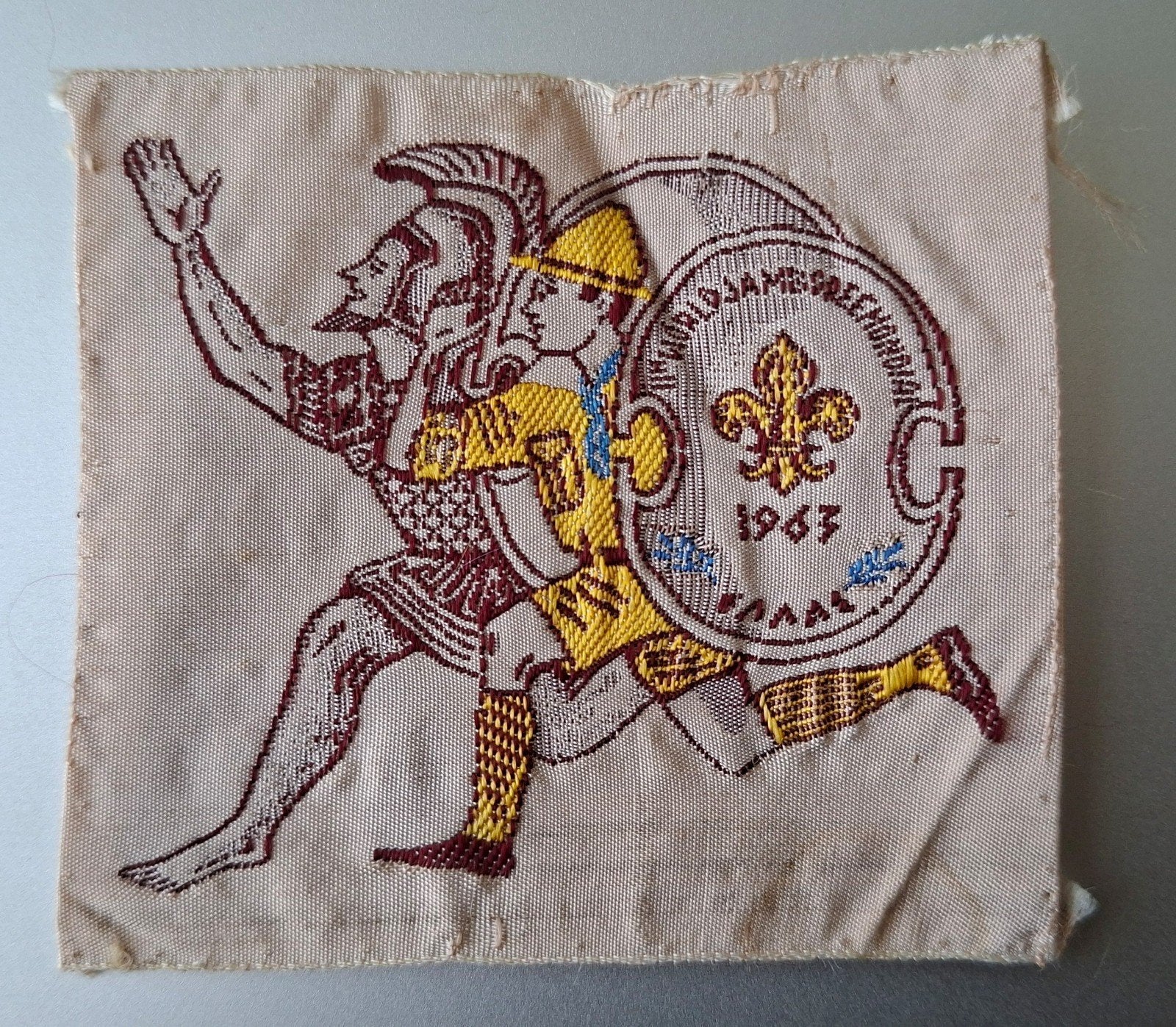 Wereld Jamboree 1963 "runners", Ophalen of Verzenden, Gebruikt, Embleem, Speld of Insigne