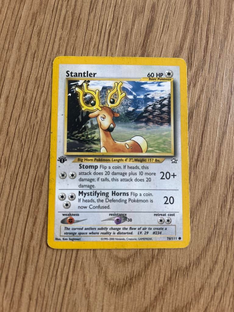Pokémon kaart Stantler 76/111, Ophalen of Verzenden, Gebruikt, Losse kaart