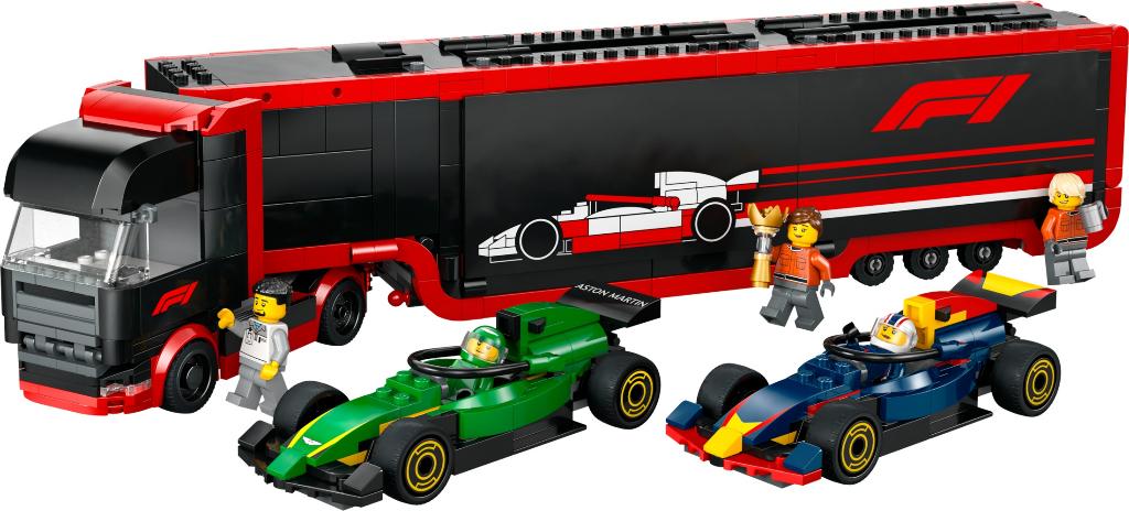 LEGO City 60445 F1 Truck met RB20 en AMR24 F1 auto's 1086dlg, Ophalen of Verzenden, Nieuw, Complete set, Lego