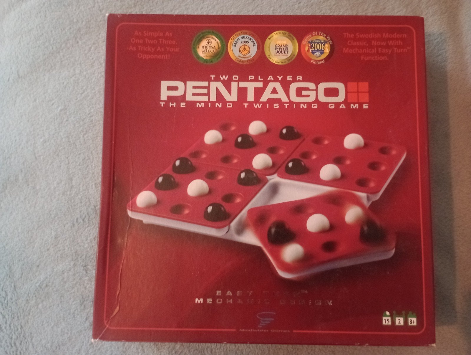 Pentago: The Mind Twisting Game - Strategisch Bordspel, Een of twee spelers, Ophalen of Verzenden, Gebruikt, Mindtwister