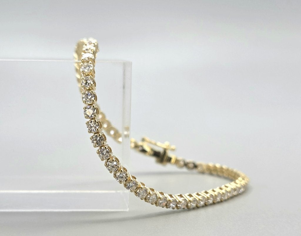 Vintage tennisarmband met 3.00 Caraat diamanten. 2026/604, ., Nieuw, Ophalen of Verzenden, .