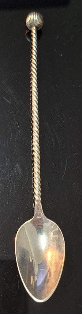 Antieke Kwastlepel Zilver Kooiman Schoonhoven 1893-1905, Ophalen of Verzenden, Zilver