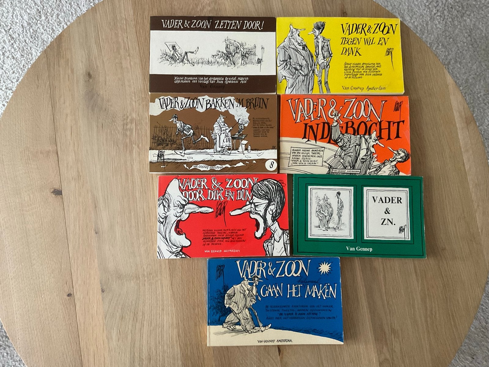 Vader & Zoon Collectie - Van Gennep (7 Boeken), Ophalen of Verzenden, Gelezen, Cartoons