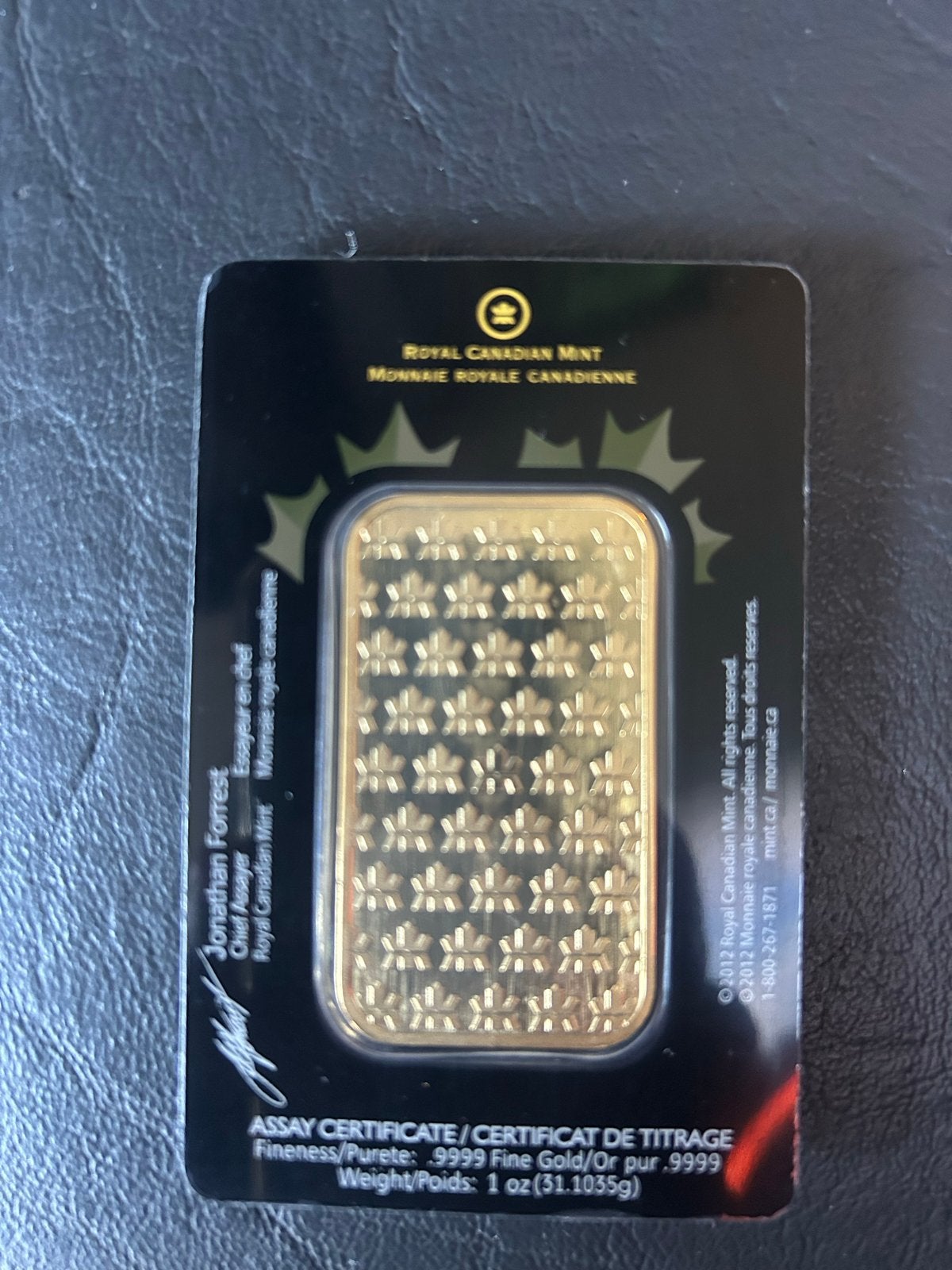 1 oz Royal Canadian Mint Gouden Baar - .9999 Fijn Goud, Ophalen of Verzenden, Goud