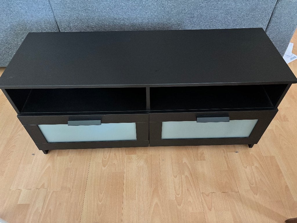 tv meubel brimnes zwart, Ophalen, Gebruikt, 100 tot 150 cm, Minder dan 100 cm