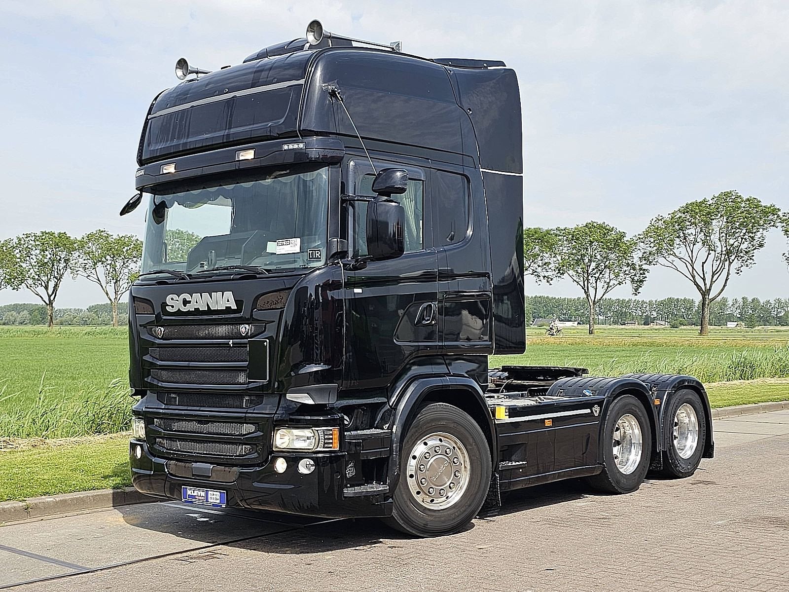 SCANIA R580 tlbogie,durabright, Auto's, Vrachtwagens, Automaat, Euro 6, Scania, Zwart