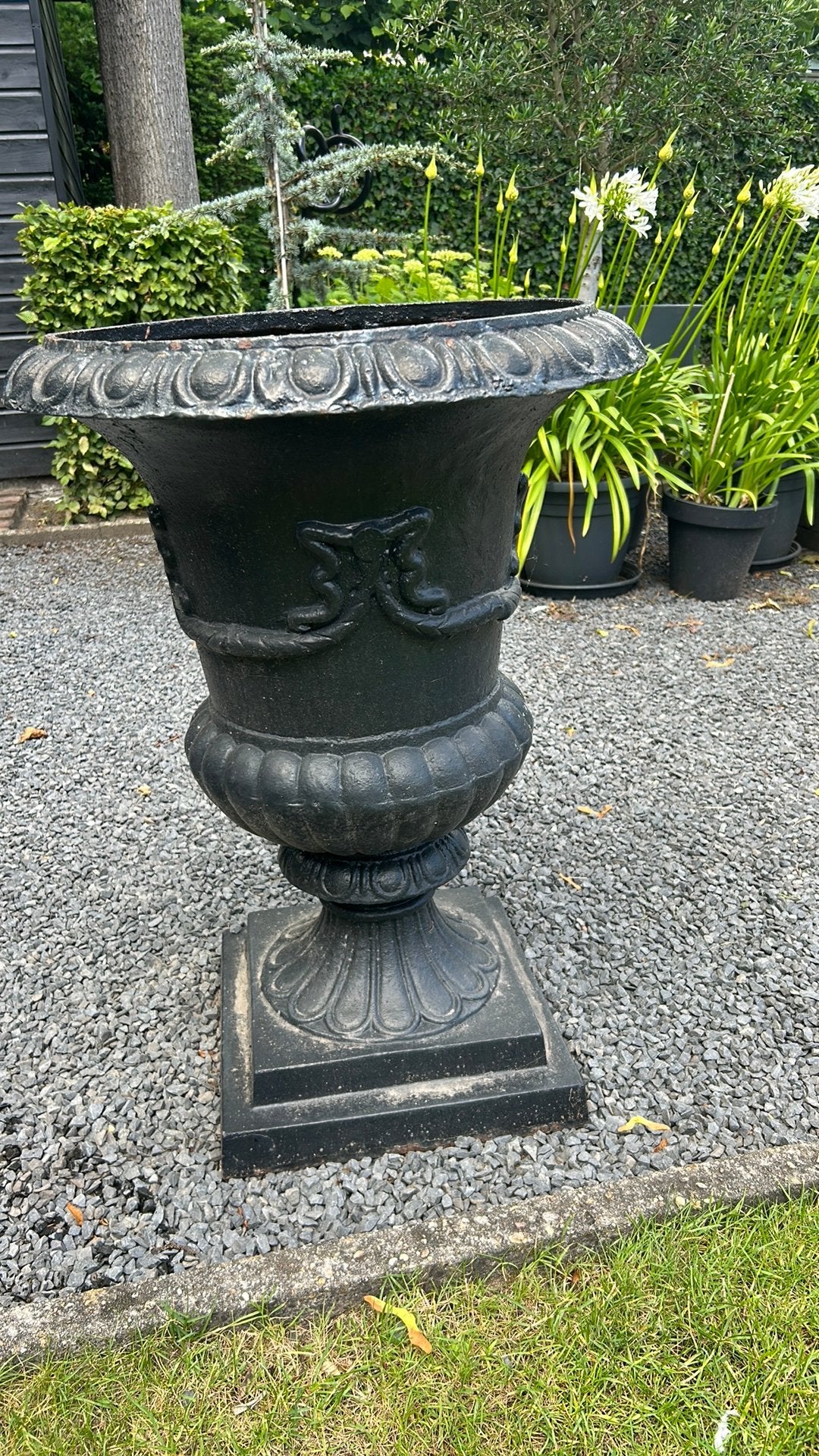 Gietijzeren tuinvaas hoogte 72 cm, Tuin en Terras, Tuinvazen, Ophalen, Gebruikt