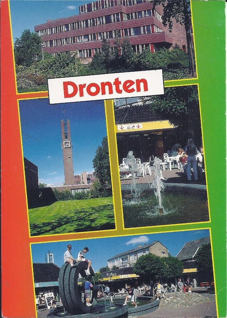 Dronten gelopen ansichtkaart (a42), Verzenden, 1980 tot heden, Gelopen