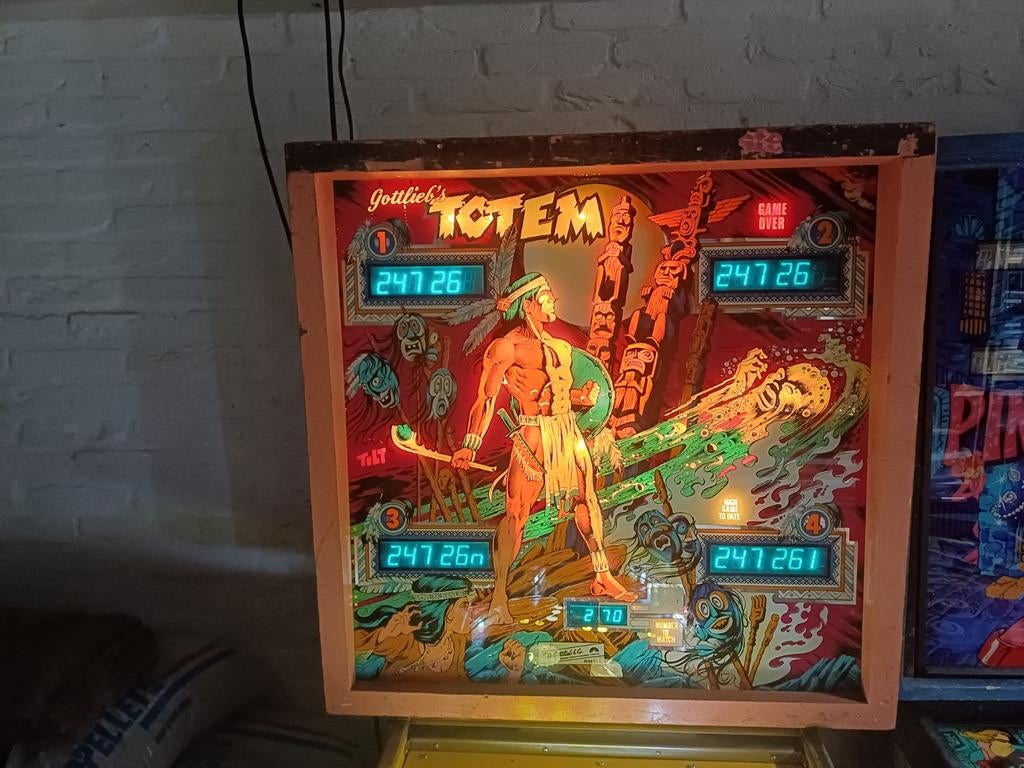 Gottlieb TOTEM Flipperkast, Ophalen, Gebruikt, Flipperkast