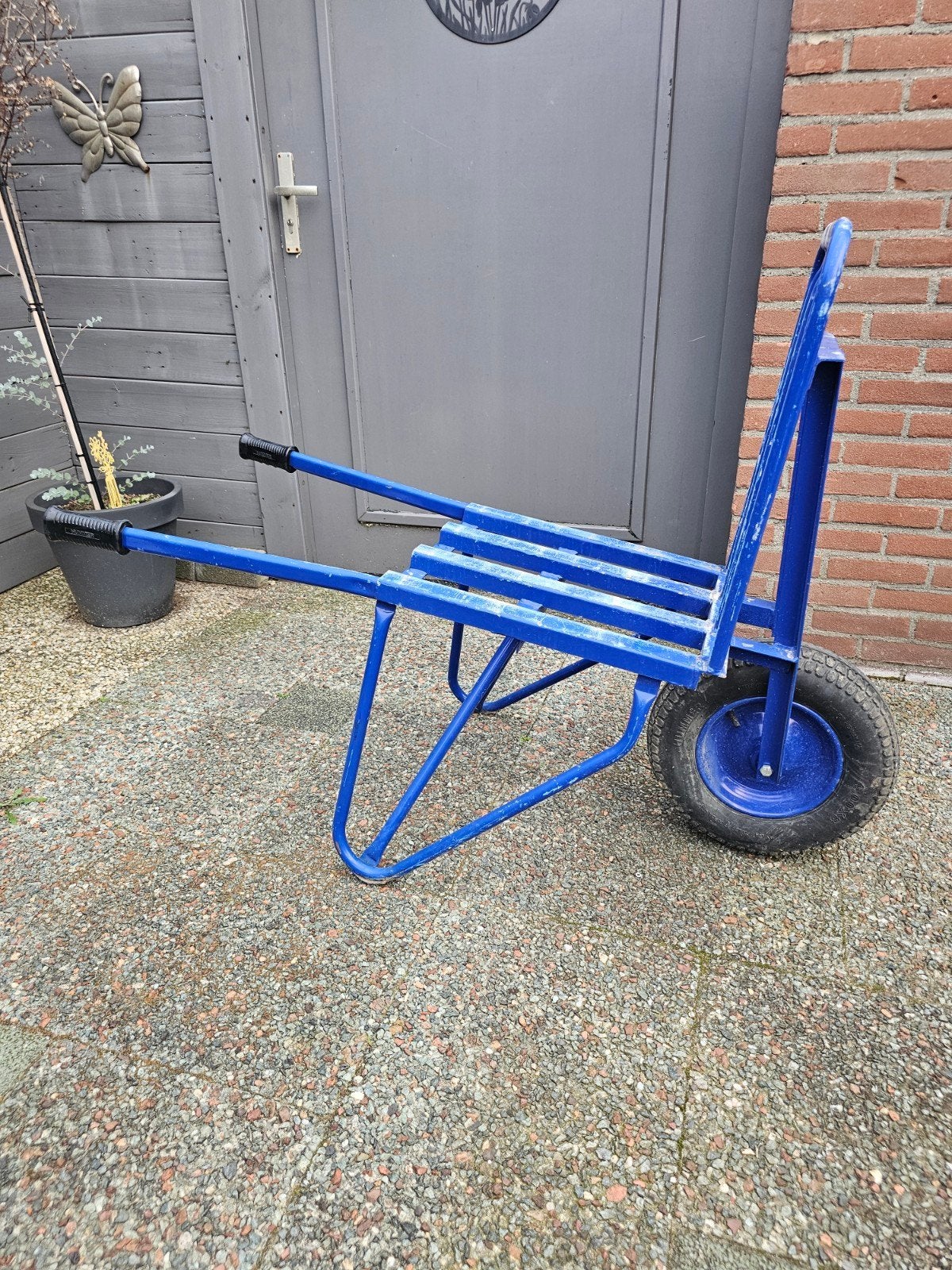 Hummer 60 Steens Kruiwagen - Robuust en Handig, Ophalen, Hummer, Handmatig, Gebruikt