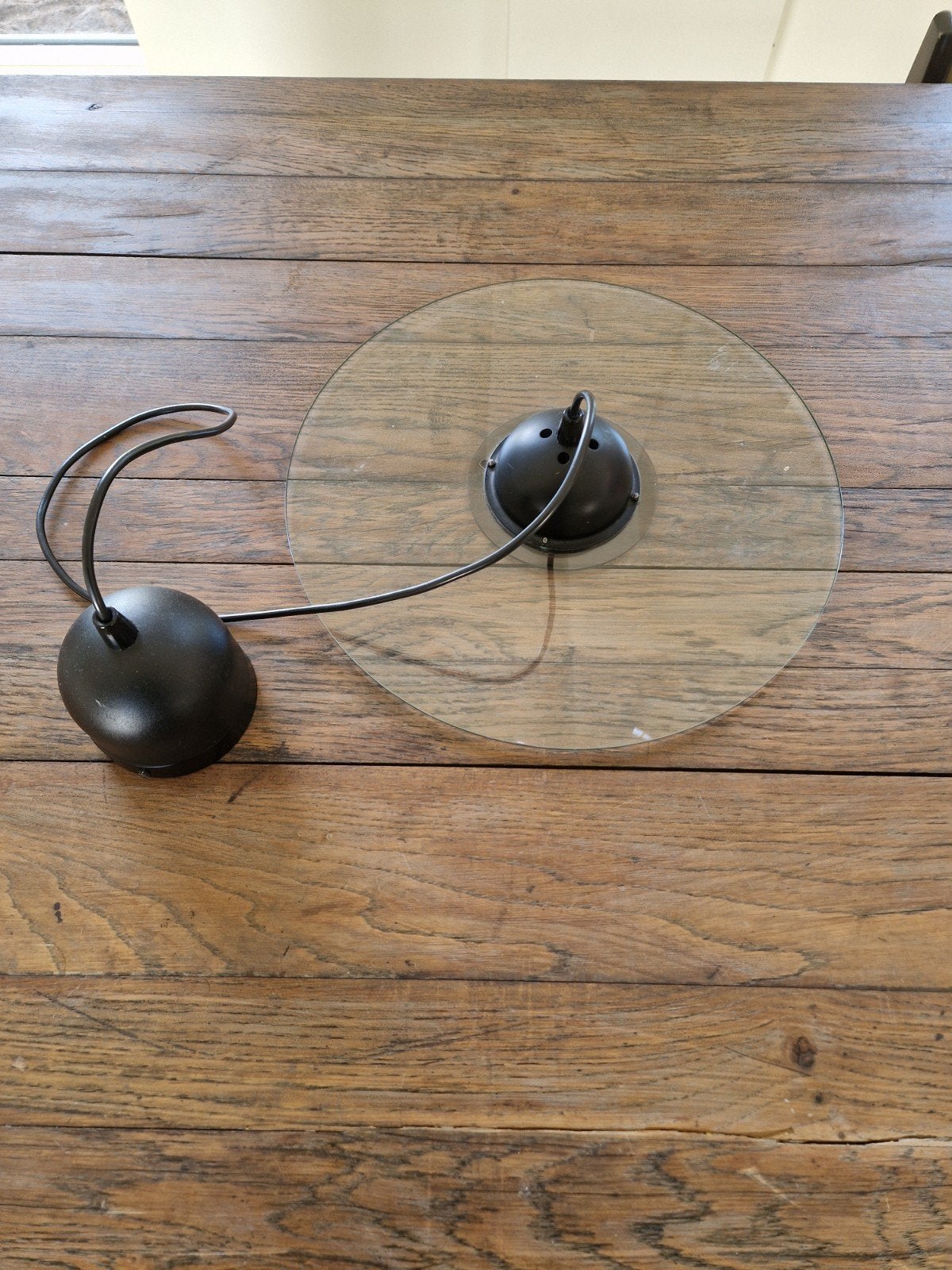 Vintage Woja 'Double-Dutch'lamp (Space Age/jaren 80), Ophalen, Gebruikt, Overige fittingen, Glas