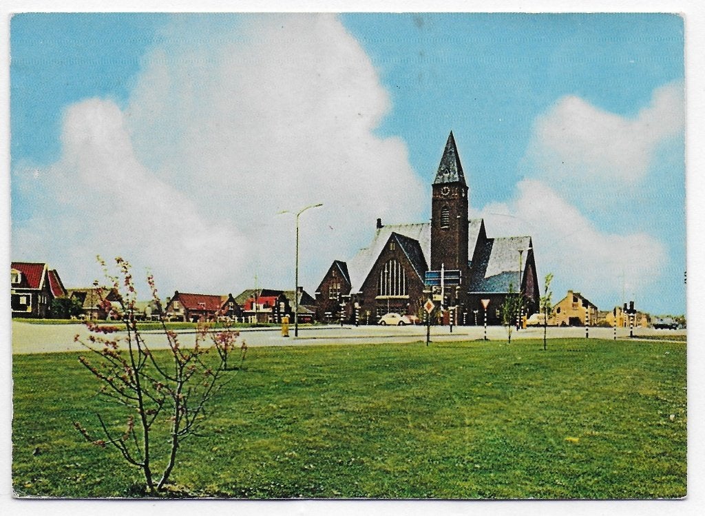 Barendrecht Gerf Kerk Gelopen Ansichtkaart ( B4281, Verzamelen, Ophalen of Verzenden, 1980 tot heden, Gelopen