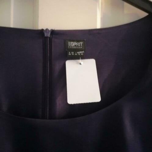 Esprit donker paarse nette jurk glad materiaal 40 nr 29589, Maat 38/40 (M), Esprit, ., Paars