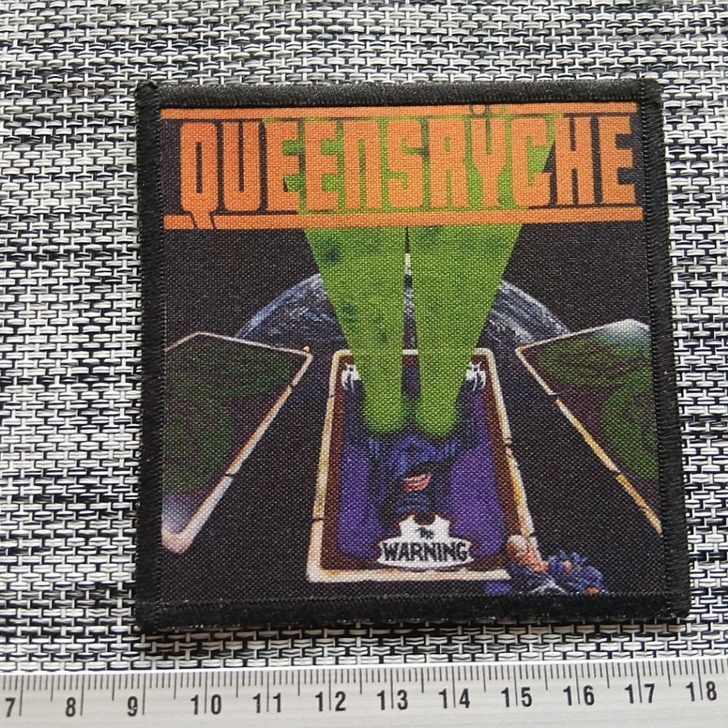 Queensryche mooie nieuwe printed patch q85 embleem rock, Verzenden, Nieuw, Kleding