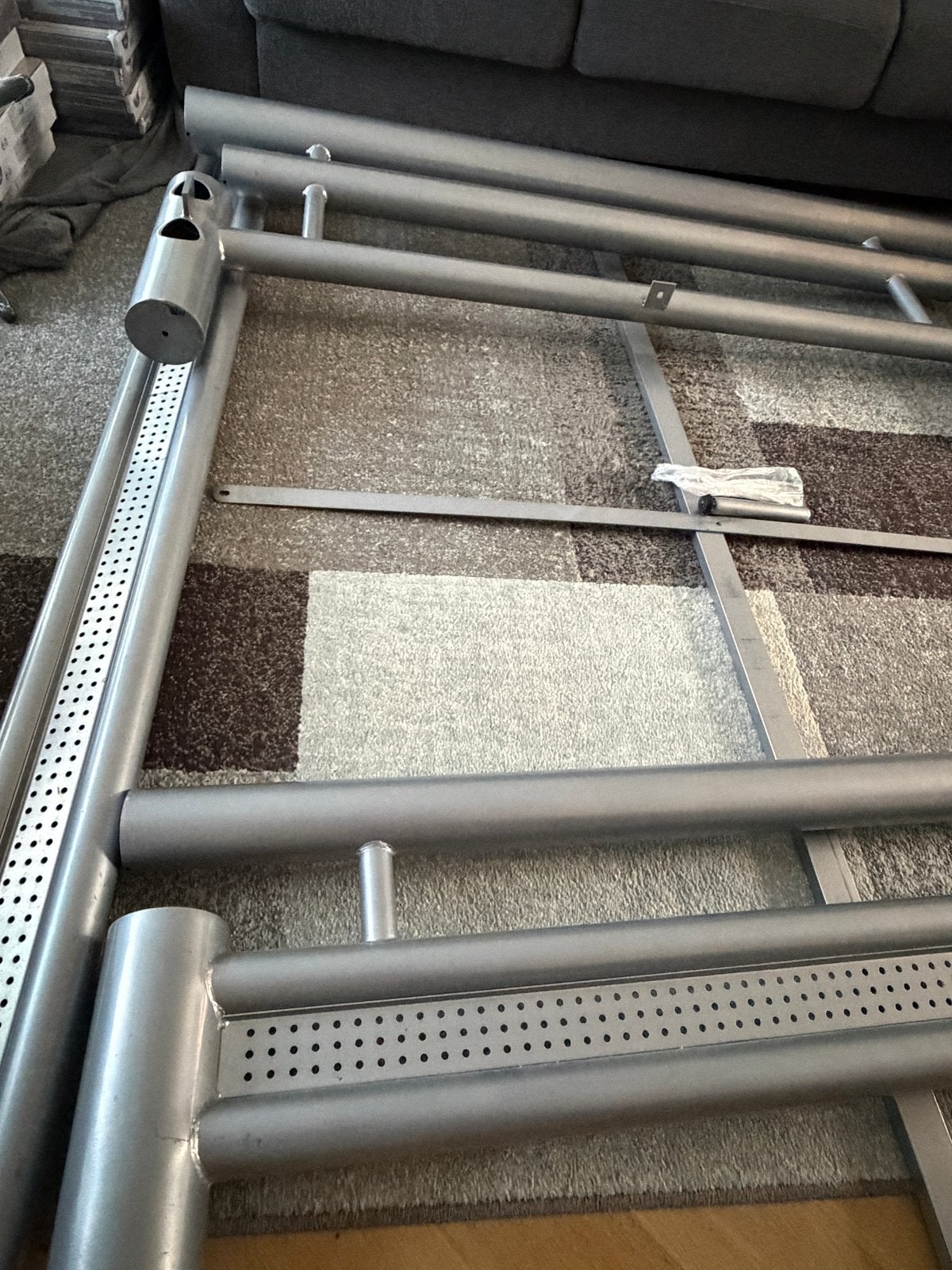 Tweepersoonsbed frame met lattenbodems, Ophalen, Gebruikt, Tweepersoons, 140 cm