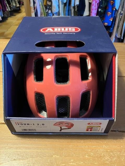 fietshelm kind Abus 52-57 cm, Meisje, Nieuw, Overige maten, Ophalen of Verzenden