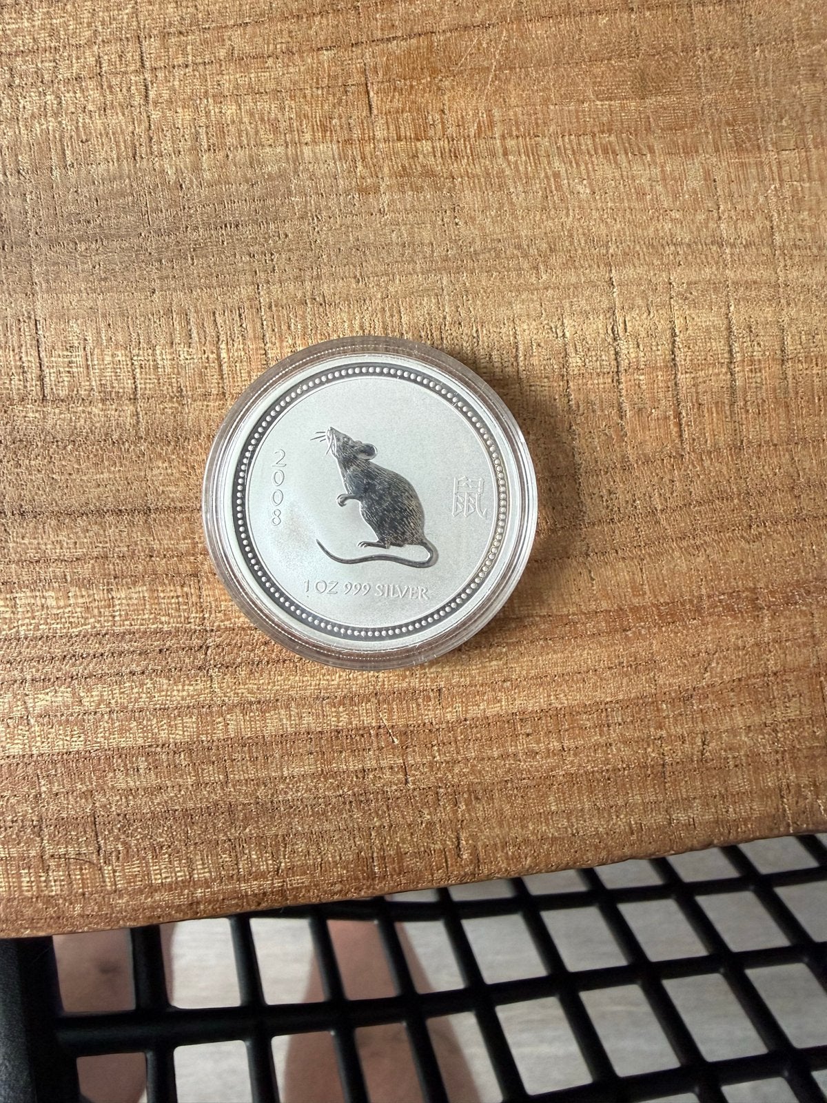 Lunar 1 Muis 1 oz Zilveren Munt 2008, Ophalen of Verzenden, Zilver