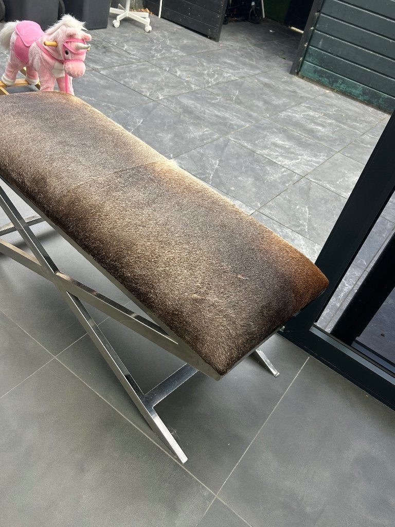 Voetenbank tekoop, Ophalen, 100 tot 125 cm, Zo goed als nieuw, 100 tot 125 cm
