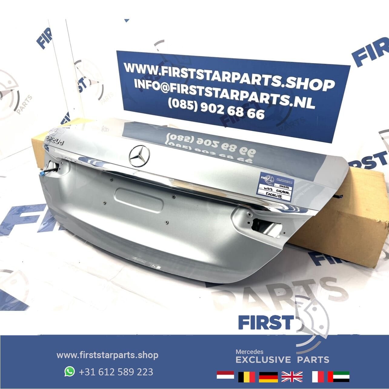W213 FACELIFT E KLASSE 2023 ACHTERKLEP COMPLETE KOFFERKLEP K, Gebruikt, Ophalen of Verzenden, Achter, -