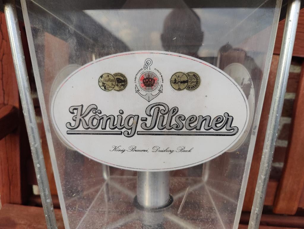 Vintage Konig Pilsener hanglamp stoer voor in mancave oid, Ophalen, Gebruikt, Overige typen, Overige merken