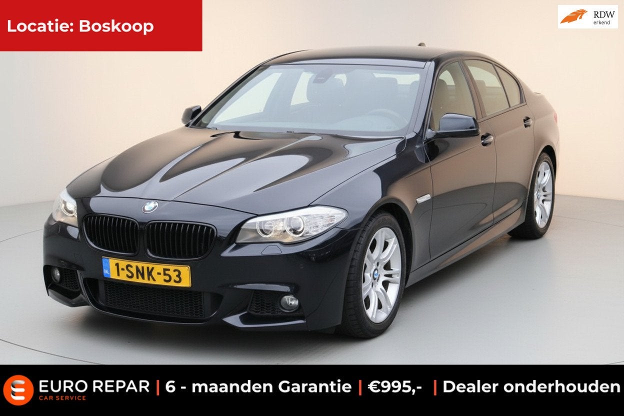 BMW 5-serie 520i Executive M-PAKKET NL-AUTO NAP!, Automaat, Gebruikt, 4 cilinders, 2000 kg