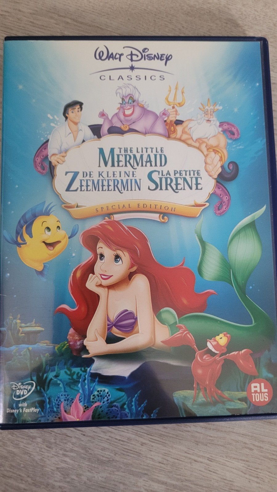 de kleine zeemeermin disney classic dvd, Alle leeftijden, Ophalen of Verzenden, Zo goed als nieuw, Amerikaans