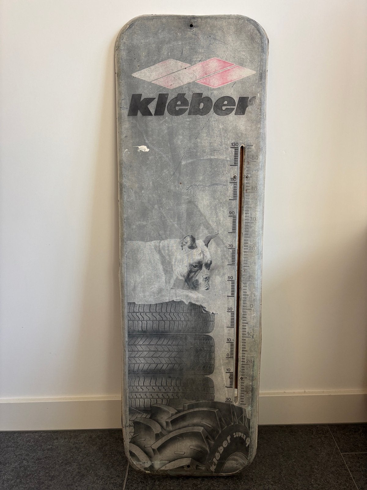 Origineel metalen reclamebord Kléber, Verzamelen, Ophalen of Verzenden, Gebruikt, Reclamebord