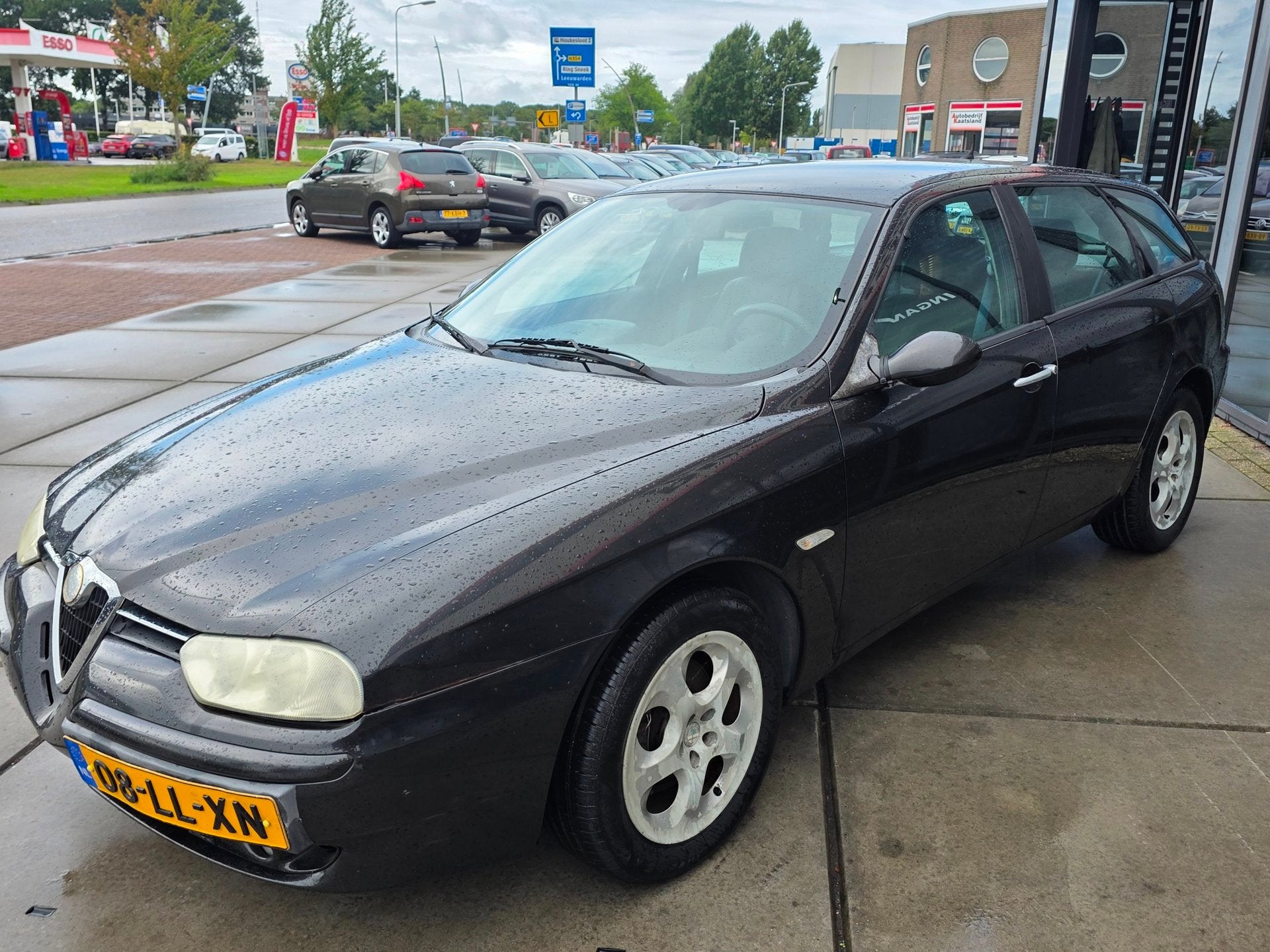 Alfa Romeo 156 Sportwagon 1.8 T.Spark Impression - Leer - Ai, Auto's, Voorwielaandrijving, Automatische klimaatregeling, Gebruikt