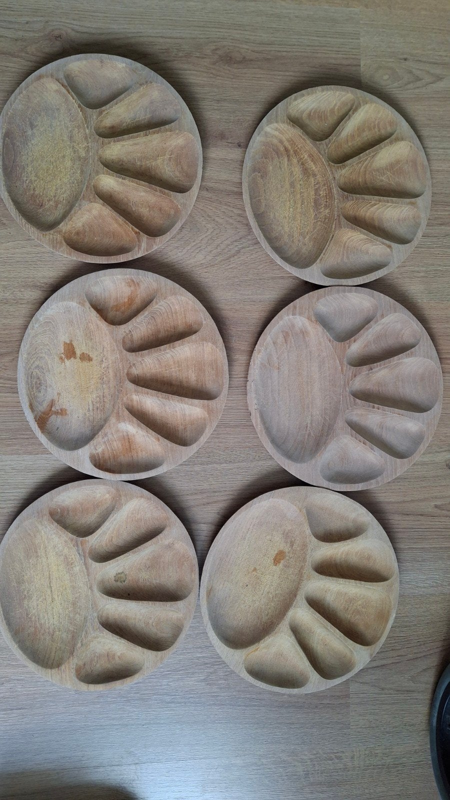 6 houten borden in gebruikte staat, Ophalen of Verzenden, Gebruikt, Overige materialen, Bord(en)