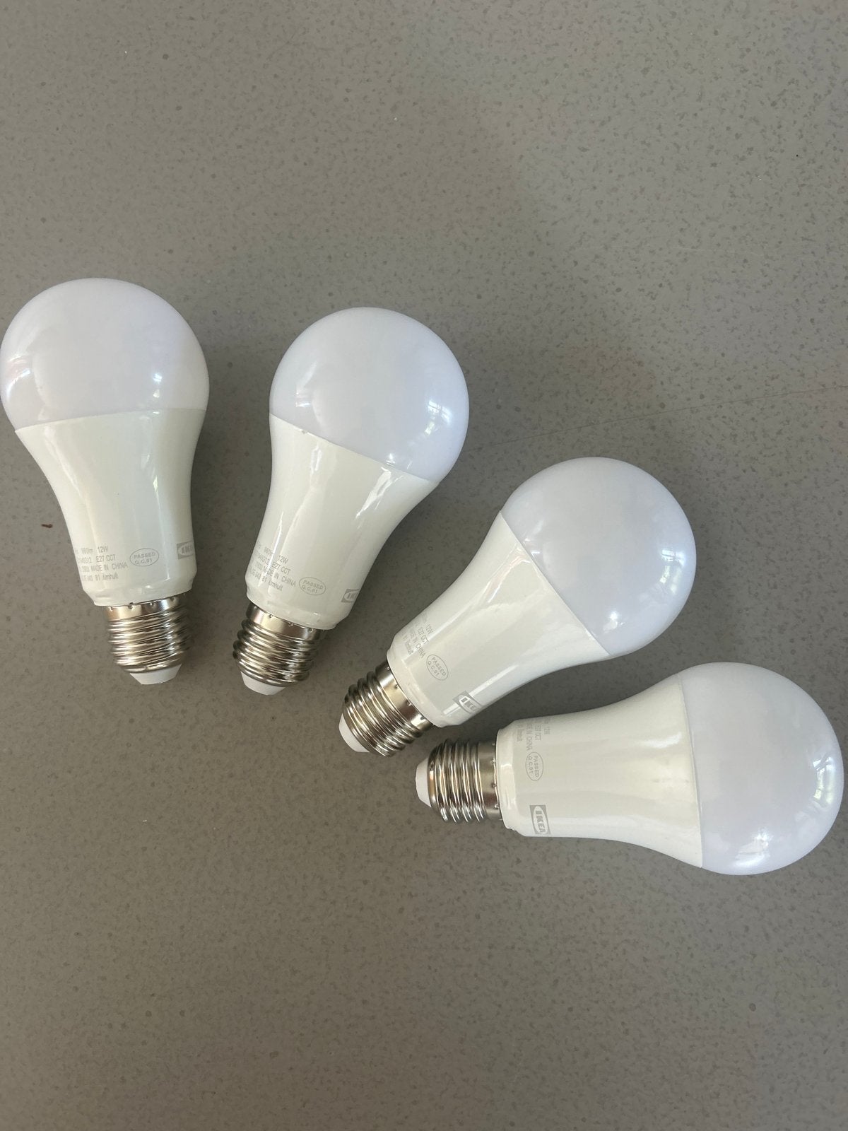 4x IKEA smart lamp E27, Wit, Gebruikt, Kunststof, E27 (groot)