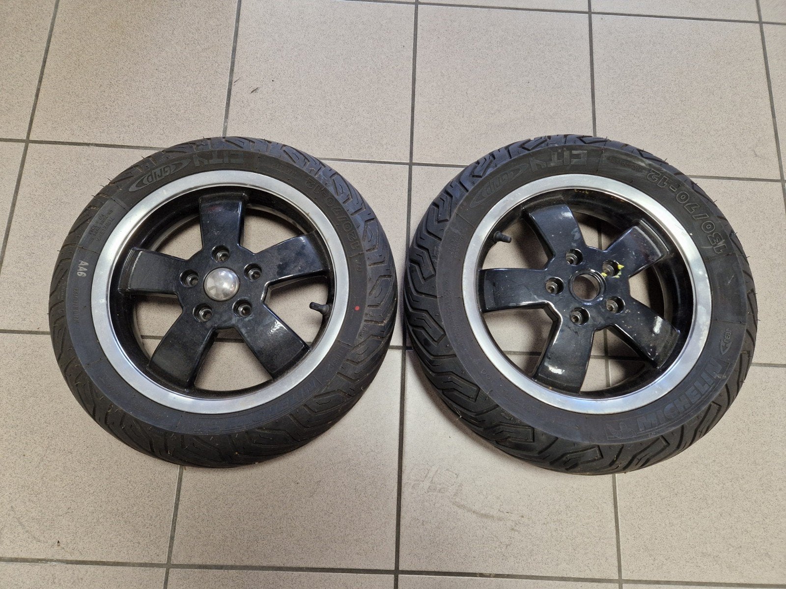 Vespa wielenset zwart, Ophalen, Zo goed als nieuw, Overige typen, Vespa