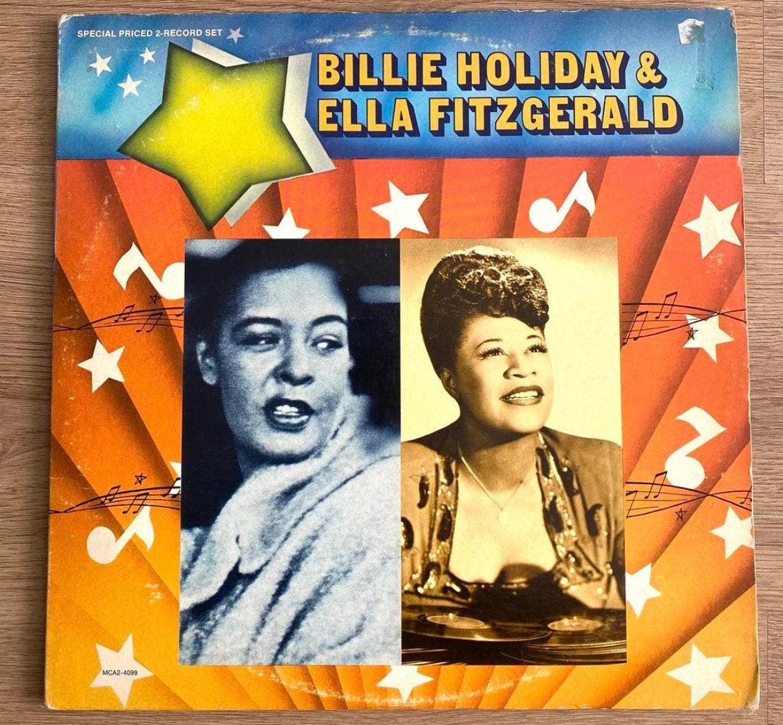 dubbel lp: Billie Holiday / Ella Fitzgerald, Ophalen of Verzenden, Gebruikt, Jazz, LP