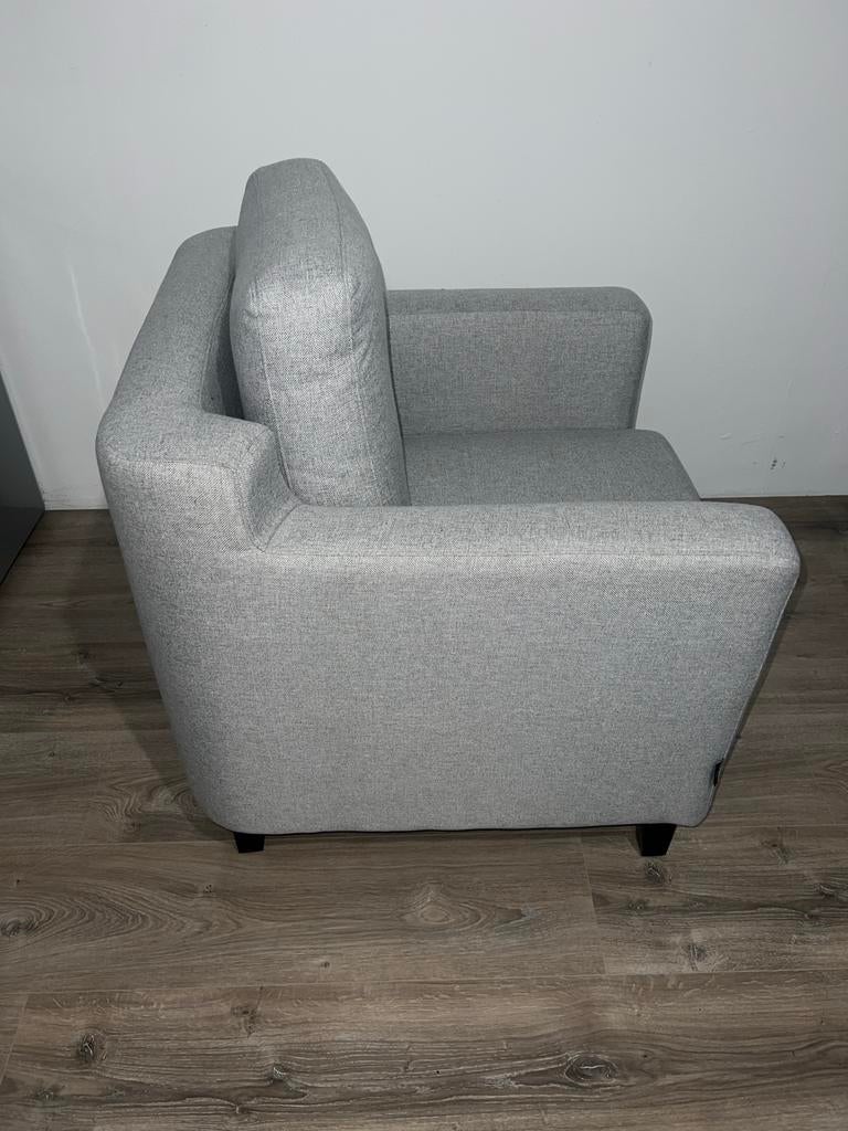 2x Van Roon Fauteuil - Grijs - Topstaat!, Ophalen, Zo goed als nieuw, Stof, 75 tot 100 cm