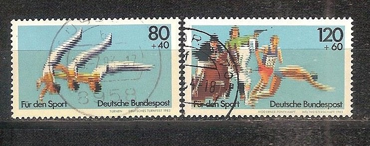 Sport-18 BRD 1172-1173, Ophalen of Verzenden, Gestempeld, Sport