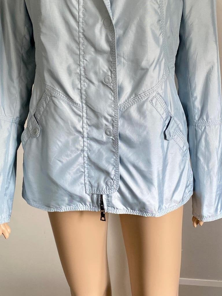 J349 Creenstone maat 36=S Jas zomerjas jasje licht-blauw, Kleding | Dames, Blauw, Creenstone, Ophalen of Verzenden, Zo goed als nieuw