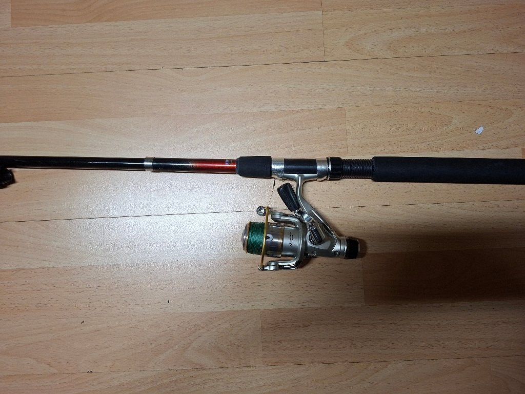 telescoophengel, Ophalen, Gebruikt, Complete hengel