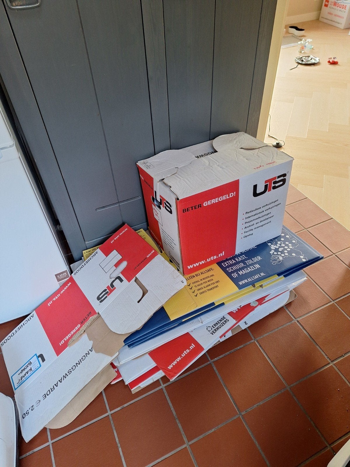 Verhuisdozen op te halen in Brummen, Ophalen, 40 tot 60 cm, 50 tot 75 cm, 35 tot 50 cm