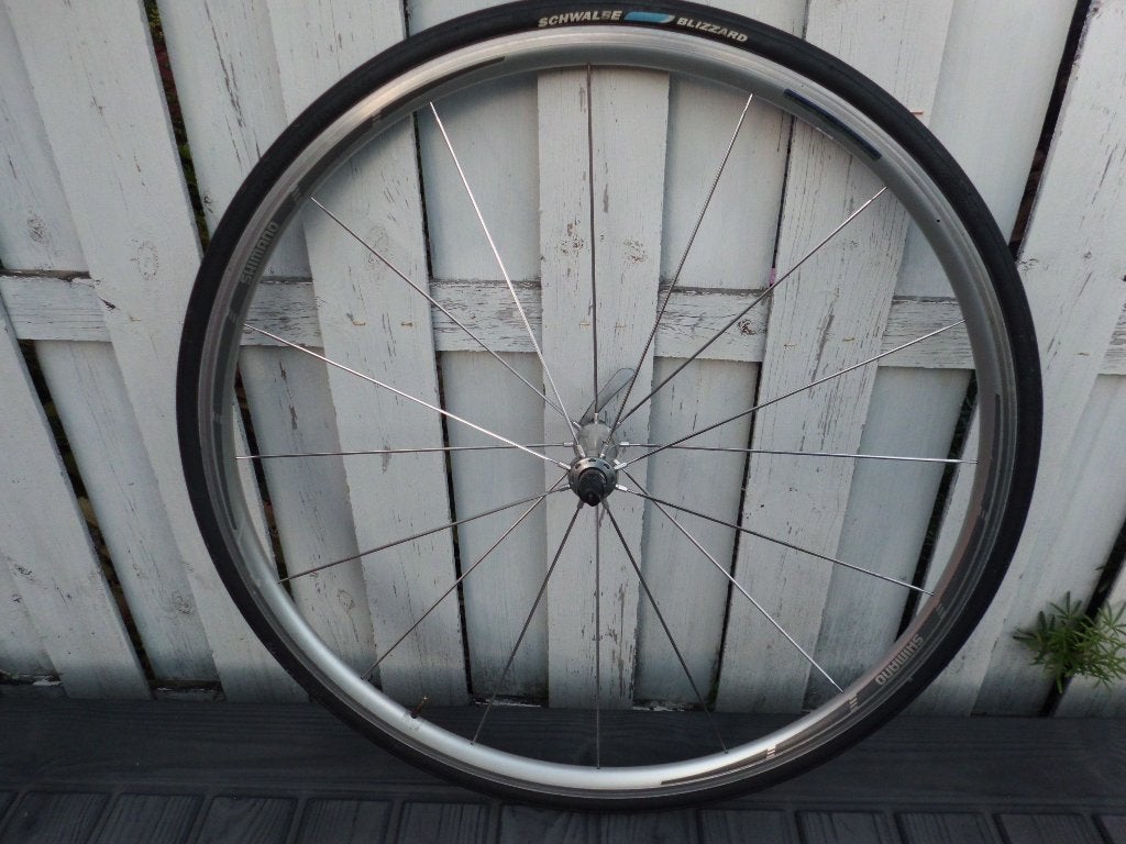 Shimano racewiel velgrem WH-R 600 + losse spaken, Fietsen en Brommers, Fietsonderdelen, Gebruikt, Aluminium, Racefiets, Ophalen