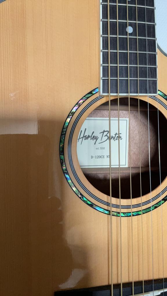 Harley Benton Semi Akoestisch, Muziek en Instrumenten, Ophalen of Verzenden, Zo goed als nieuw, Western- of Steelstringgitaar