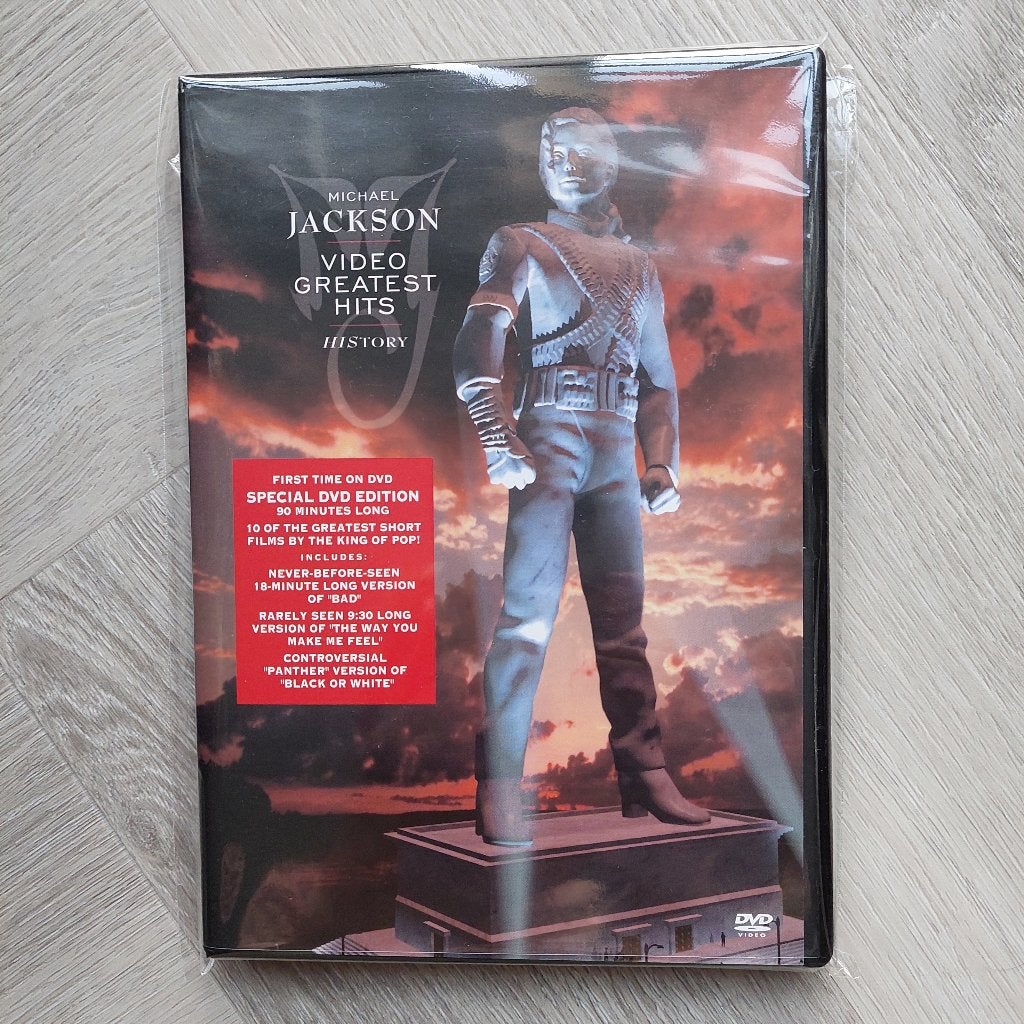 Michael Jackson / Video Greatest Hits / HIStory, Nieuwstaat, Cd's en Dvd's, Dvd's | Muziek en Concerten, Inclusief doosje, Alle leeftijden