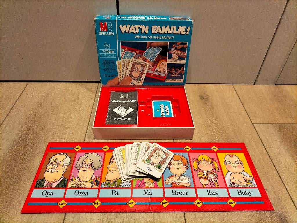 Wat 'n familie! - spel van MB Spellen, Hobby en Vrije tijd, Gezelschapsspellen | Bordspellen, Vijf spelers of meer, Ophalen of Verzenden