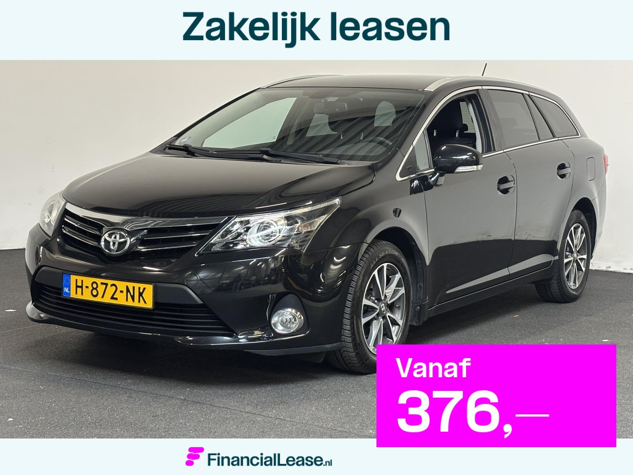Toyota Avensis Wagon 1.8 VVTi Business Camera Navigatie Clim, Euro 5, 4 cilinders, Zwart, Handgeschakeld