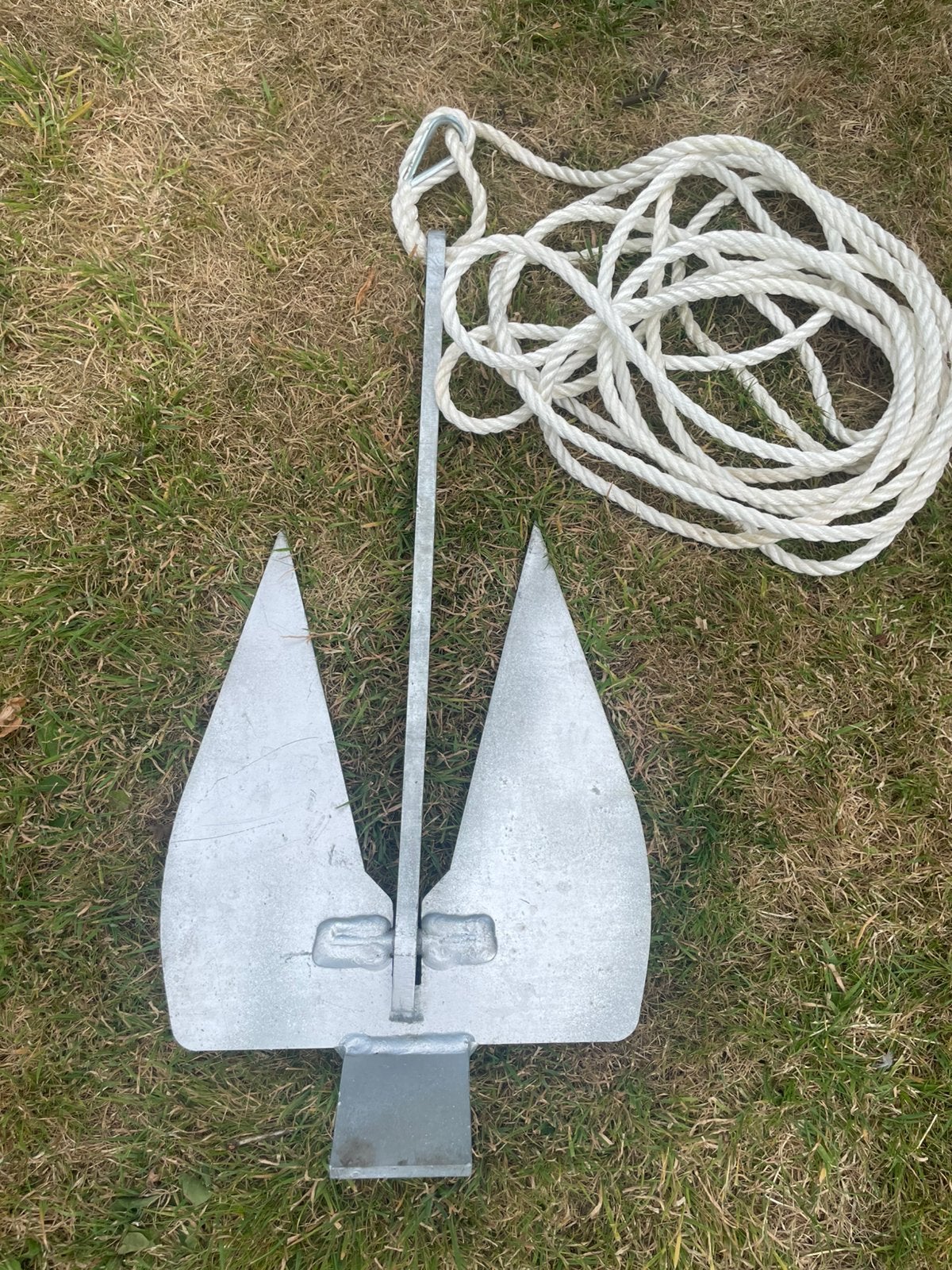 Talamex boot anker 8kg met 8m touw, Ophalen of Verzenden, Zo goed als nieuw, Ankeren en Afmeren, Zeilboot of Motorboot