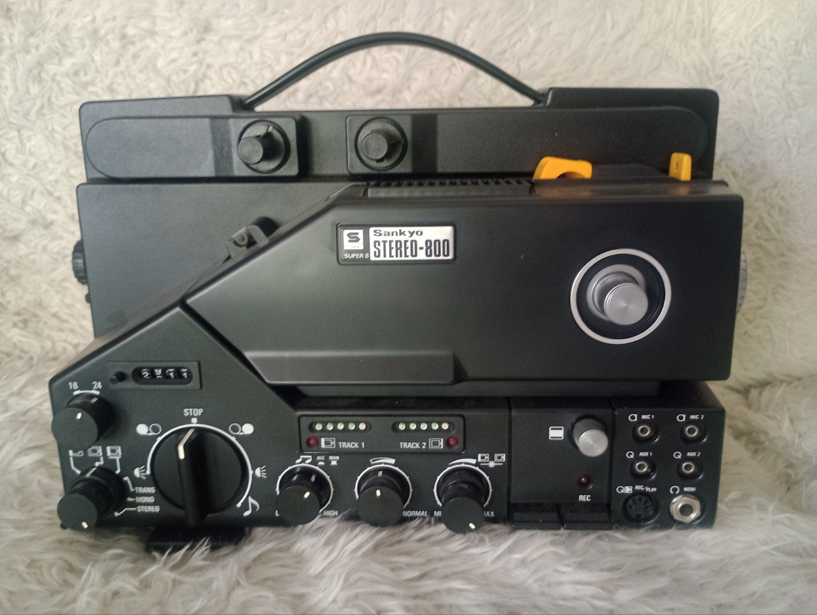 Sankyo Stereo-800 Super 8 Filmprojector met Koptelefoon, Ophalen of Verzenden